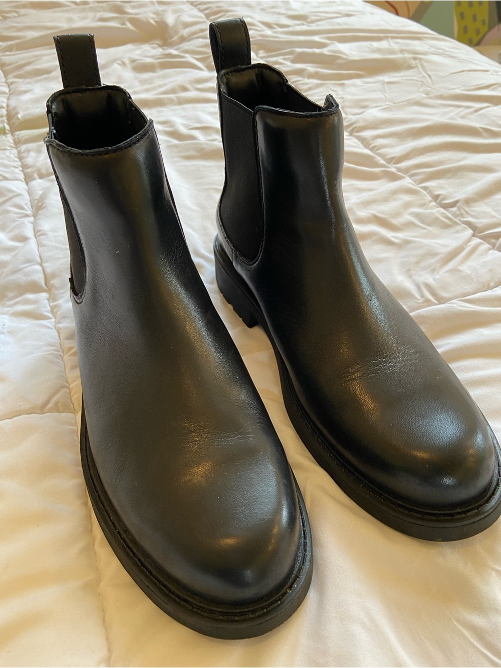 Clarks Black Chelsea Winter Rain Boots